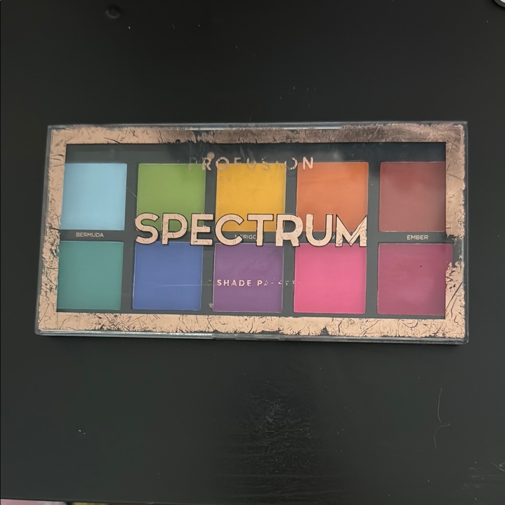 Vibrant Blue and Green Eyeshadow Palette with 10 Bold Shades